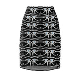 Eye of Rah Midi  Skirt - Black