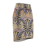 Clay Elegance African  Midi Skirt