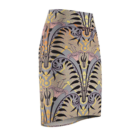 Clay Elegance African  Midi Skirt