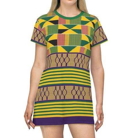 African Grassland T-Shirt  Dress - $42.99