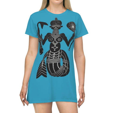 Yemaya - Ocean Goddess T-Shirt Dress - $42.99