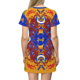 Lunar Convergence at Sunset T-Shirt Dress - $42.99