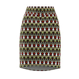 Black Bunny African  Midi Skirt