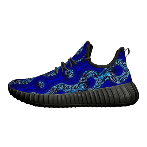 Blue Wave Dashiki African Sneakers