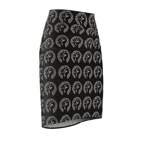 The Struggle Fist Midi Skirt