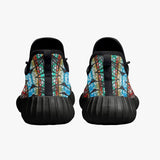 181. Mesh Knit Sneakers - White/Black