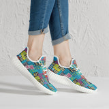African Symbols  Sneakers - White/Black - $59.99
