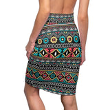 Village Style African Midi Skirt