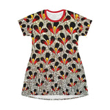 African Mussells  T-Shirt Dress - $42.99