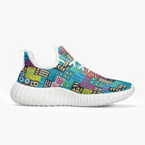 African Symbols  Sneakers - White/Black - $59.99