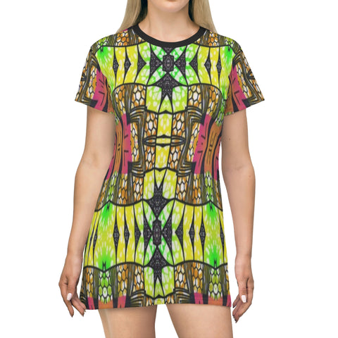 African Grassland  T-Shirt Dress - $42.99