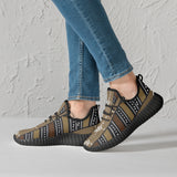 Bantu African Sneakers - White/Black - $59.99
