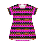 Pink African Preistess  T-Shirt Dress - $42.99