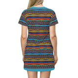 African Sunset T-Shirt Dress - $42.99