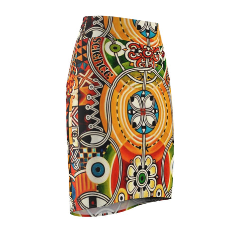 Nature Vision Women's African Pencil Skirt