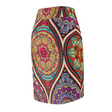 Ornament Retro Midi Skirt