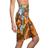 Divine Thoughts African Midi Skirt
