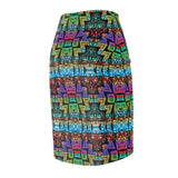 Graffitti Art African MIDI Skirt - $29.99