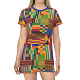 African Prints  T-Shirt Dress - $42.99